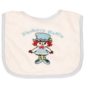 Vintage Blueberry Muffin Baby Bib Feeding Apron - From Strawberry Shortcake 2011